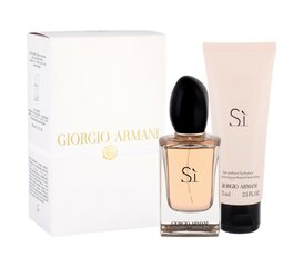 Giorgio Armani Sì EdP -lahjapakkaus naiselle, 100 ml + 75 ml hinta ja tiedot | Naisten hajuvedet | hobbyhall.fi