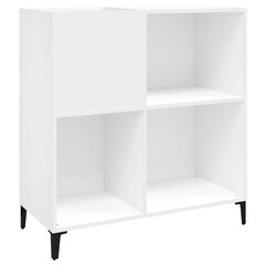 vidaXL LP-levyjen säilytyskaappi valkoinen 84,5x38x89 cm tekninen puu hinta ja tiedot | Kaapit | hobbyhall.fi