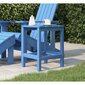 vidaXL Adirondack puutarhapöytä vedensininen 38x38x46 cm HDPE hinta ja tiedot | Puutarhapöydät | hobbyhall.fi