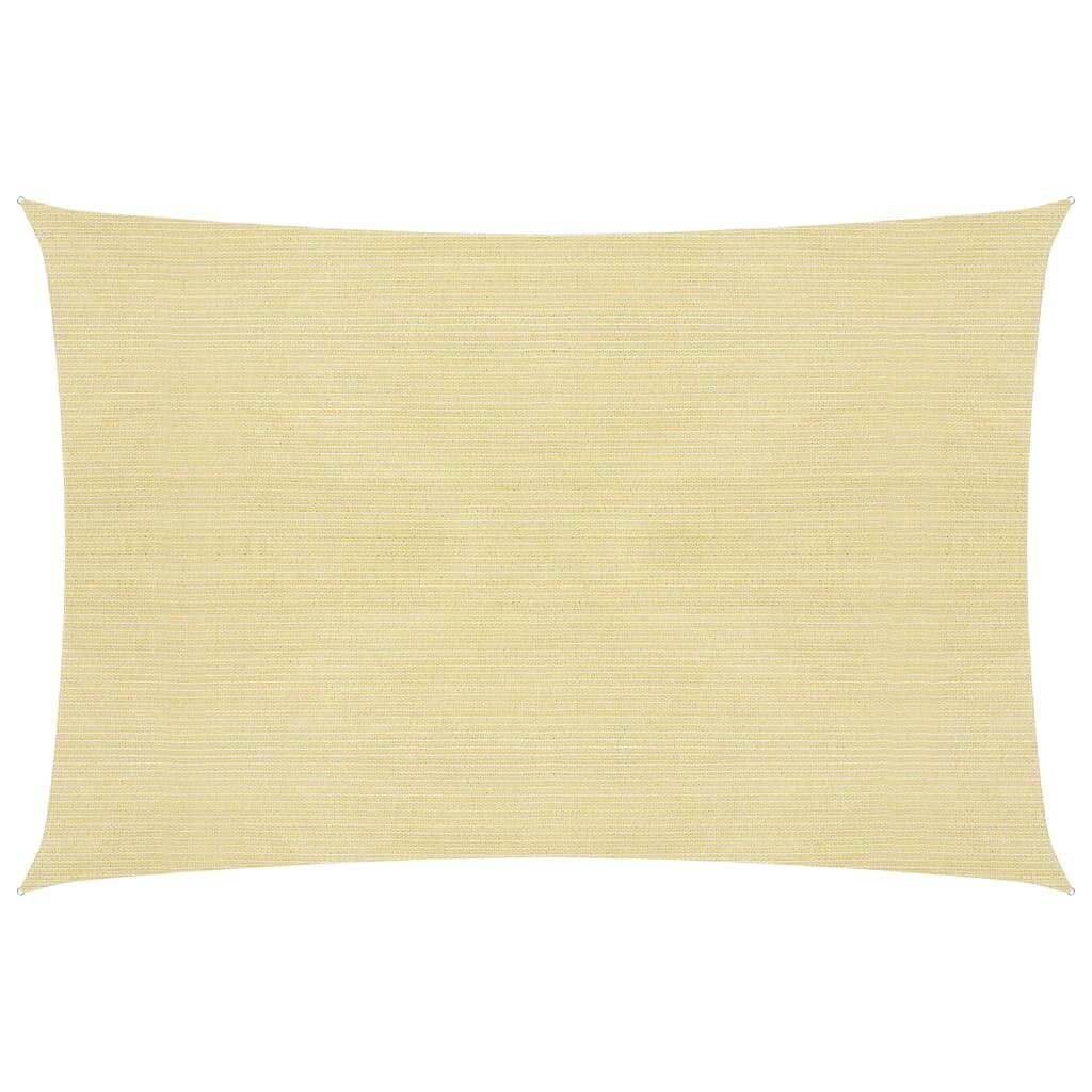 vidaXL Aurinkopurje 160 g/m² beige 5x6 m HDPE hinta ja tiedot | Aurinkovarjot ja markiisit | hobbyhall.fi