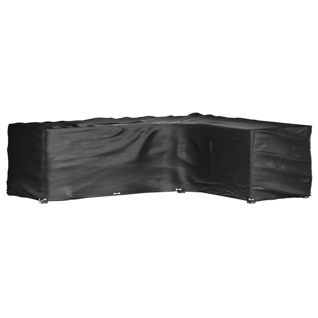 vidaXL Ulkokalustesuojat 2 kpl L-muoto 16 purjerengasta 260x210x80 cm hinta ja tiedot | Istuintyynyt, pehmusteet ja päälliset | hobbyhall.fi