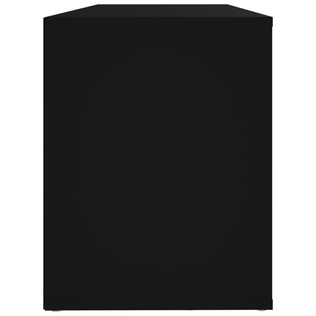 vidaXL Kenkäkaappi musta 100x35x45 cm tekninen puu hinta ja tiedot | Kenkäkaapit ja -hyllyt | hobbyhall.fi