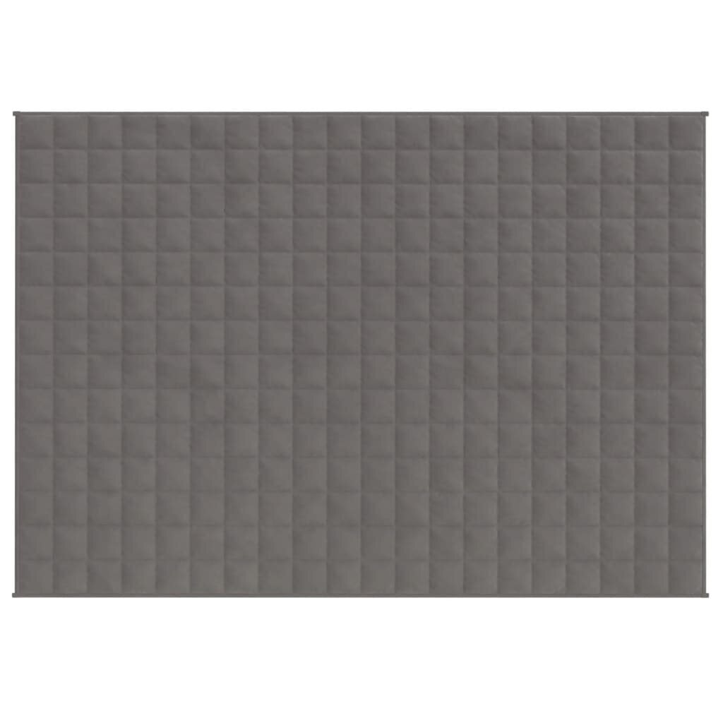 vidaXL Painopeitto harmaa 150x200 cm 11 kg kangas hinta ja tiedot | Peitot | hobbyhall.fi