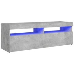 vidaXL TV-taso LED-valoilla betoninharmaa 120x35x40 cm hinta ja tiedot | TV-tasot | hobbyhall.fi