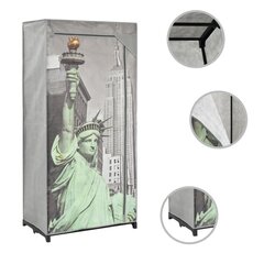 vidaXL Vaatekaappi New York 75x45x160 cm kangas hinta ja tiedot | Kaapit | hobbyhall.fi