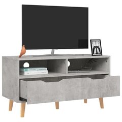 vidaXL TV-taso betoninharmaa 90x40x48,5 cm tekninen puu hinta ja tiedot | TV-tasot | hobbyhall.fi