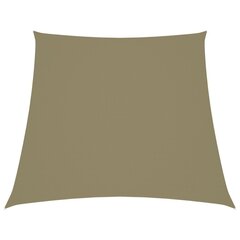 vidaXL Aurinkopurje Oxford-kangas puolisuunnikas 3/5x4 m beige hinta ja tiedot | Aurinkovarjot ja markiisit | hobbyhall.fi