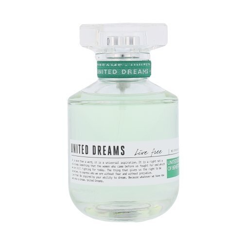 Benetton United Dreams Live Free EDT naiselle 80 ml hinta ja tiedot | Naisten hajuvedet | hobbyhall.fi