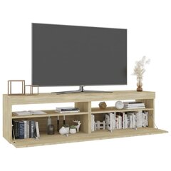 vidaXL TV-tasot 2 kpl LED-valoilla Sonoma-tammi 75x35x40 cm hinta ja tiedot | TV-tasot | hobbyhall.fi