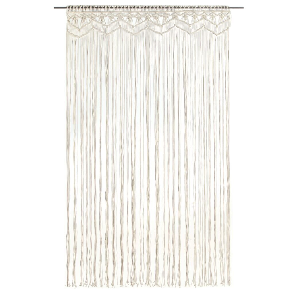 vidaXL Macrame verho 140x240 cm puuvilla hinta ja tiedot | Verhot | hobbyhall.fi