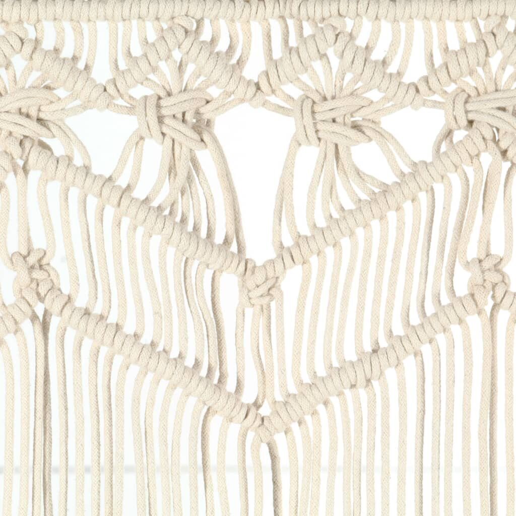 vidaXL Macrame verho 140x240 cm puuvilla hinta ja tiedot | Verhot | hobbyhall.fi