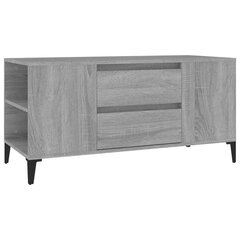 vidaXL TV-taso harmaa Sonoma 102x44,5x50 cm tekninen puu hinta ja tiedot | TV-tasot | hobbyhall.fi