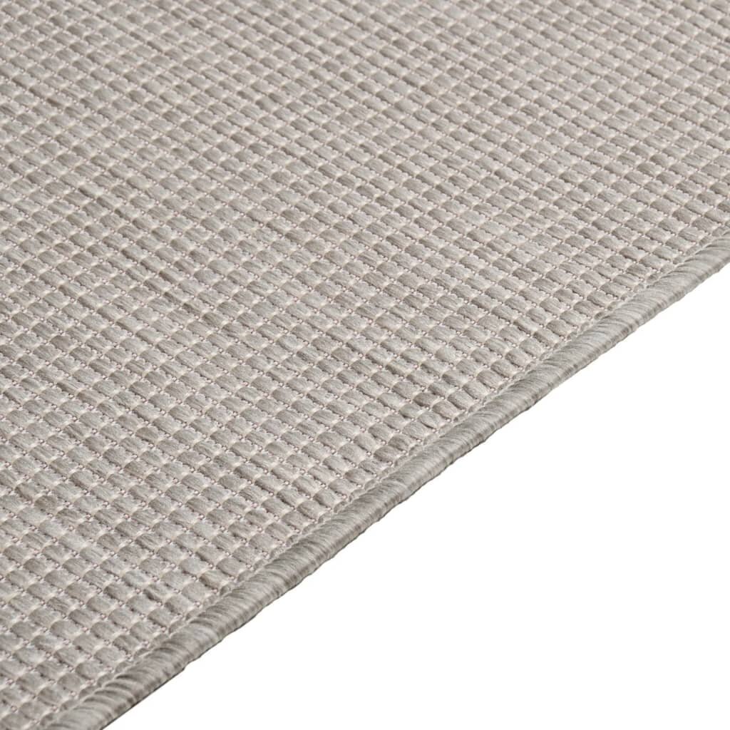 vidaXL Ulkomatto Flatweave 200x280 cm harmaanruskea hinta ja tiedot | Isot matot | hobbyhall.fi