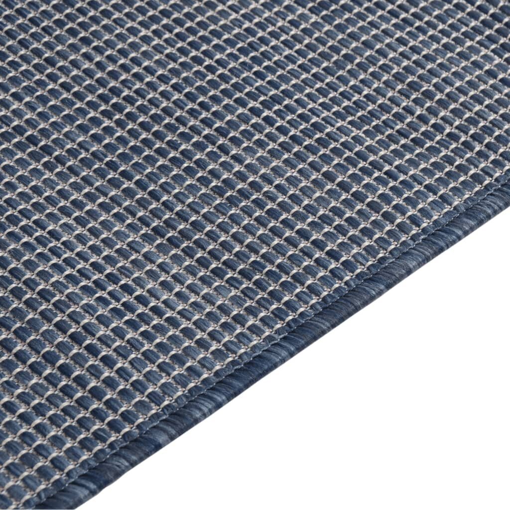 vidaXL Ulkomatto Flatweave 200x280 cm sininen hinta ja tiedot | Isot matot | hobbyhall.fi