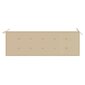 Tyyny puutarhapenkille, beige, 150x50x4cm hinta ja tiedot | Istuintyynyt, pehmusteet ja päälliset | hobbyhall.fi