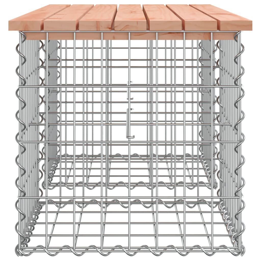 vidaXL Puutarhapenkki kivikori tyyli 103x44x42 cm täysi douglaskuusi hinta ja tiedot | Puutarhapenkit | hobbyhall.fi