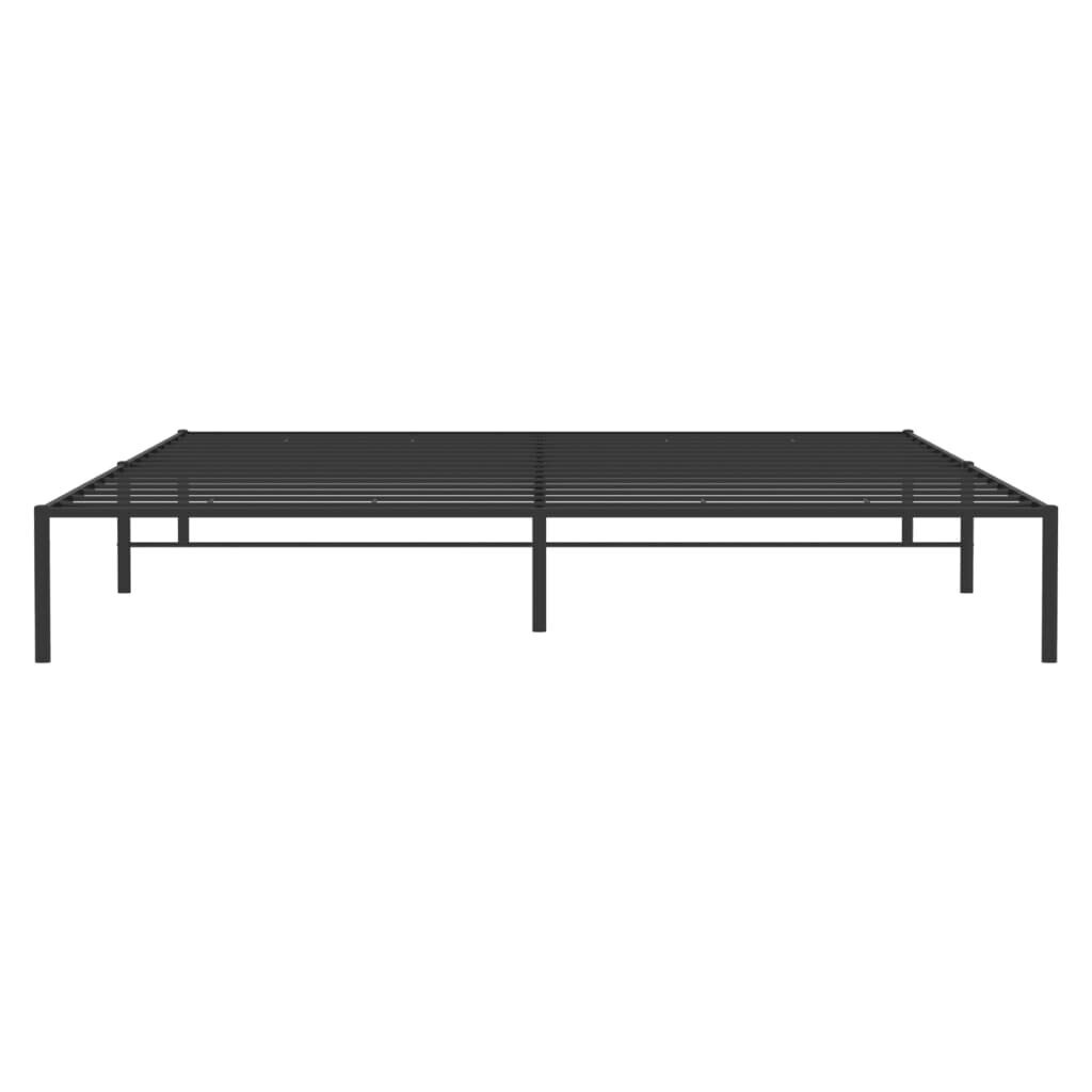 vidaXL Metallinen sängynrunko musta 193x203 cm hinta ja tiedot | Sängyt | hobbyhall.fi