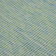 vidaXL Ulkomatto Flatweave 140x200 cm turkoosi hinta ja tiedot | Isot matot | hobbyhall.fi