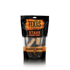 Texas Club Whiskey Barrell Stave Chunks -savustuspalat, 15 kpl hinta ja tiedot | Texas Club Urheilu ja vapaa-aika | hobbyhall.fi