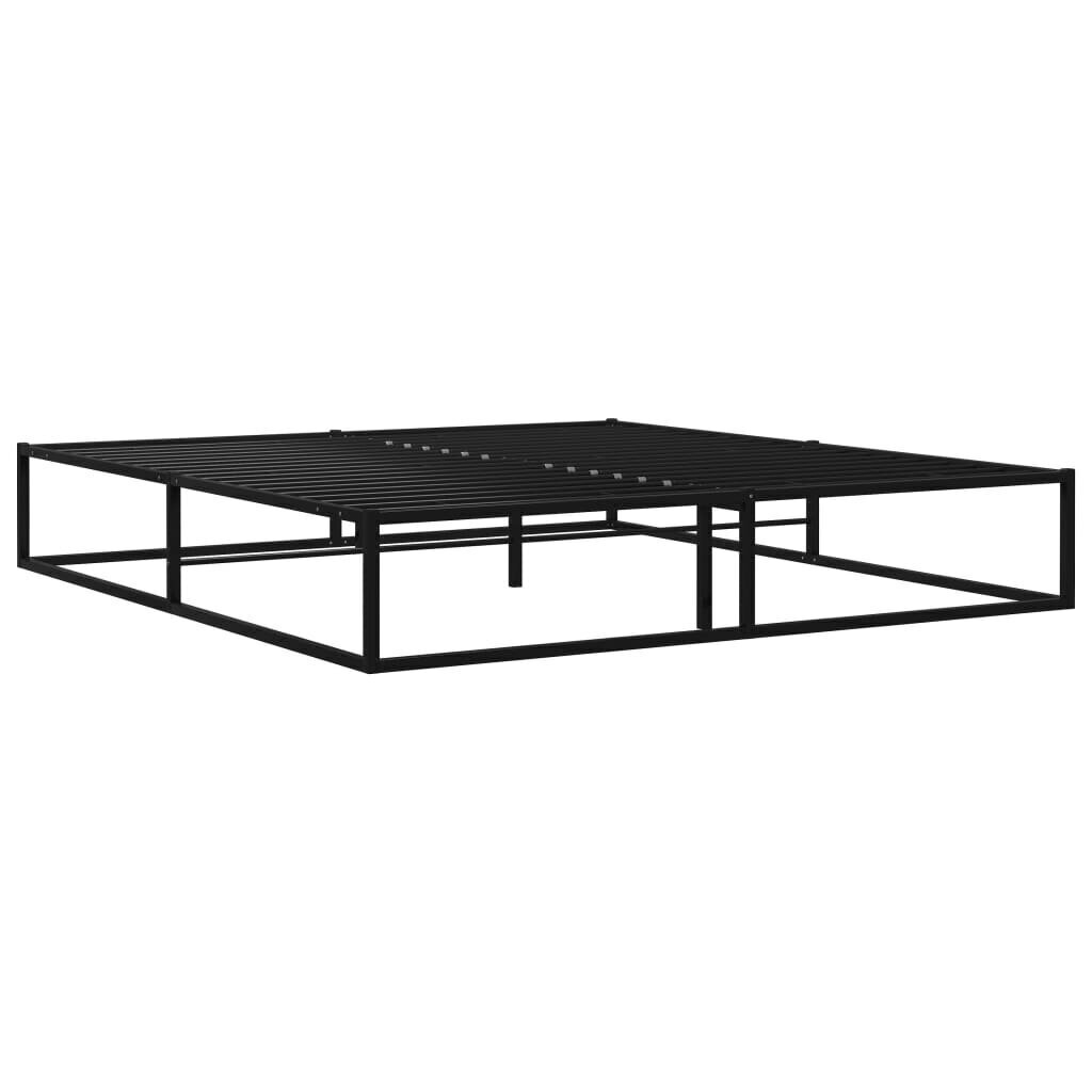 vidaXL Sängynrunko musta metalli 200x200 cm hinta ja tiedot | Sängyt | hobbyhall.fi