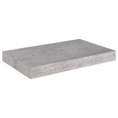 vidaXL Kelluvat seinähyllyt 2 kpl betoninharmaa 40x23x3,8 cm MDF hinta ja tiedot | Hyllyt | hobbyhall.fi