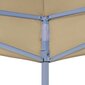 vidaXL Juhlateltan katto 6x3 m beige 270 g/m² hinta ja tiedot | Puutarhapaviljongit | hobbyhall.fi