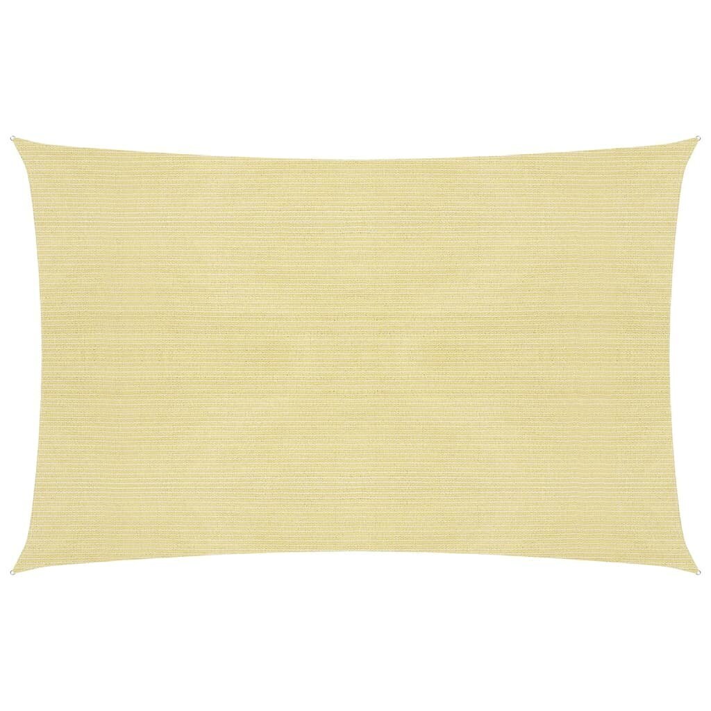 vidaXL aurinkovarjo, beige, 2,5x3,5 m, HDPE, 160 g/m² hinta ja tiedot | Aurinkovarjot ja markiisit | hobbyhall.fi