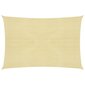 vidaXL aurinkovarjo, beige, 6x8m, HDPE, 160g/m² hinta ja tiedot | Aurinkovarjot ja markiisit | hobbyhall.fi