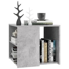 vidaXL Sivupöytä betoninharmaa 50x50x45 cm lastulevy hinta ja tiedot | Sohvapöydät | hobbyhall.fi