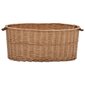 vidaXL Polttopuukori kantokahvoilla 78x54x34 cm luonnollinen paju hinta ja tiedot | Takka- ja uunitarvikkeet | hobbyhall.fi