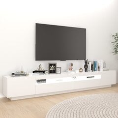 vidaXL TV-taso LED-valoilla valkoinen 260x35x40 cm hinta ja tiedot | TV-tasot | hobbyhall.fi