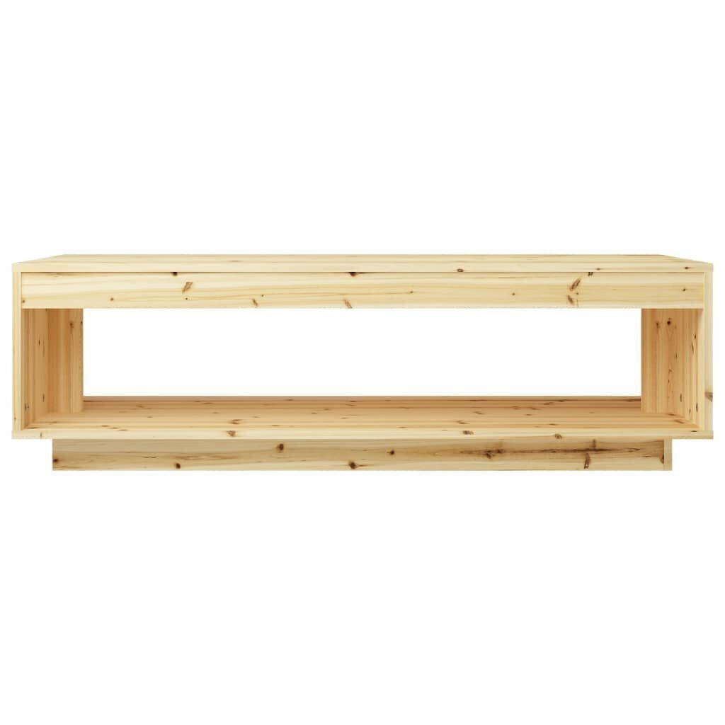 vidaXL Sohvapöytä 110x50x33,5 cm täysi kuusi hinta ja tiedot | Sohvapöydät | hobbyhall.fi