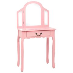 Peilipöytä 65x36x128 cm pinkki hinta ja tiedot | Peilipöydät | hobbyhall.fi