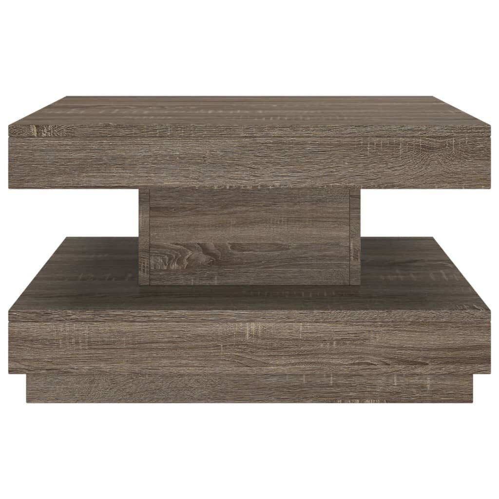 vidaXL Sohvapöytä harmaa 60x60x35 cm MDF hinta ja tiedot | Sohvapöydät | hobbyhall.fi