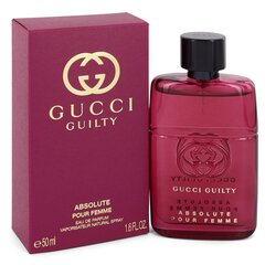 Eau de parfum Gucci Guilty Absolute EDP naisille 50 ml hinta ja tiedot | Gucci Hajuvedet ja kosmetiikka | hobbyhall.fi