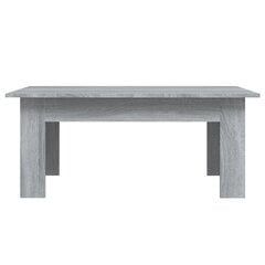 vidaXL Sohvapöytä harmaa Sonoma 100x60x42 cm tekninen puu hinta ja tiedot | Sohvapöydät | hobbyhall.fi