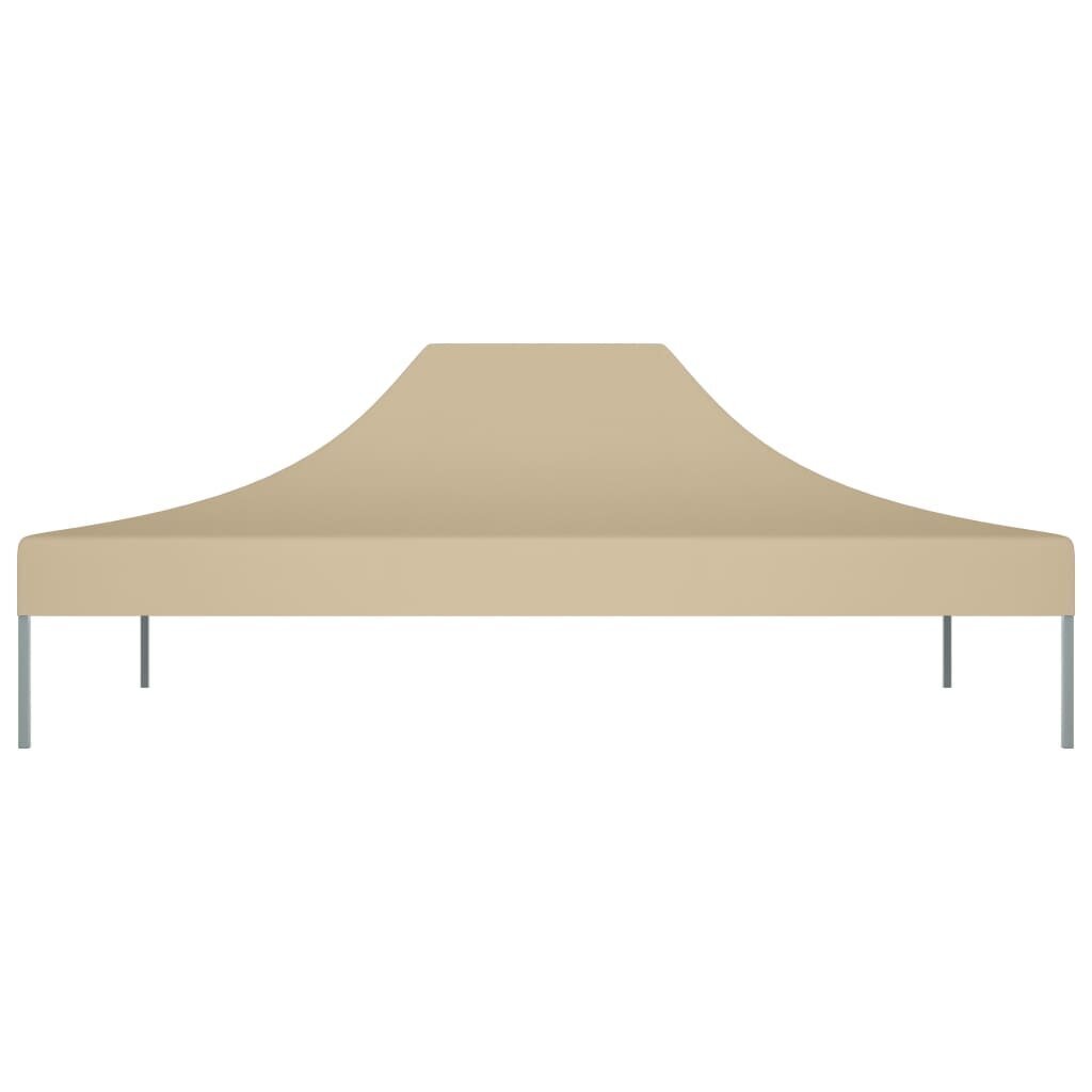 vidaXL Juhlateltan katto 4x3 m beige 270 g/m² hinta ja tiedot | Puutarhapaviljongit | hobbyhall.fi