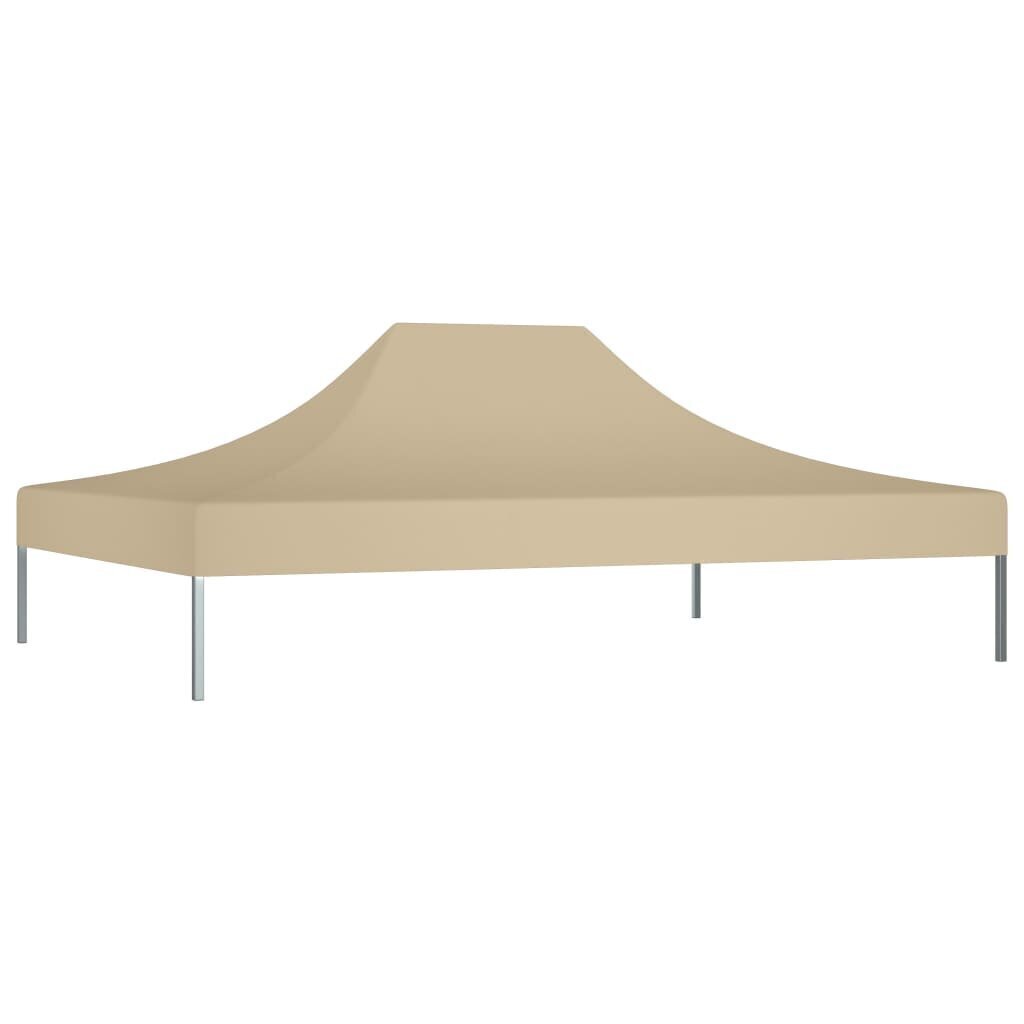 vidaXL Juhlateltan katto 4x3 m beige 270 g/m² hinta ja tiedot | Puutarhapaviljongit | hobbyhall.fi