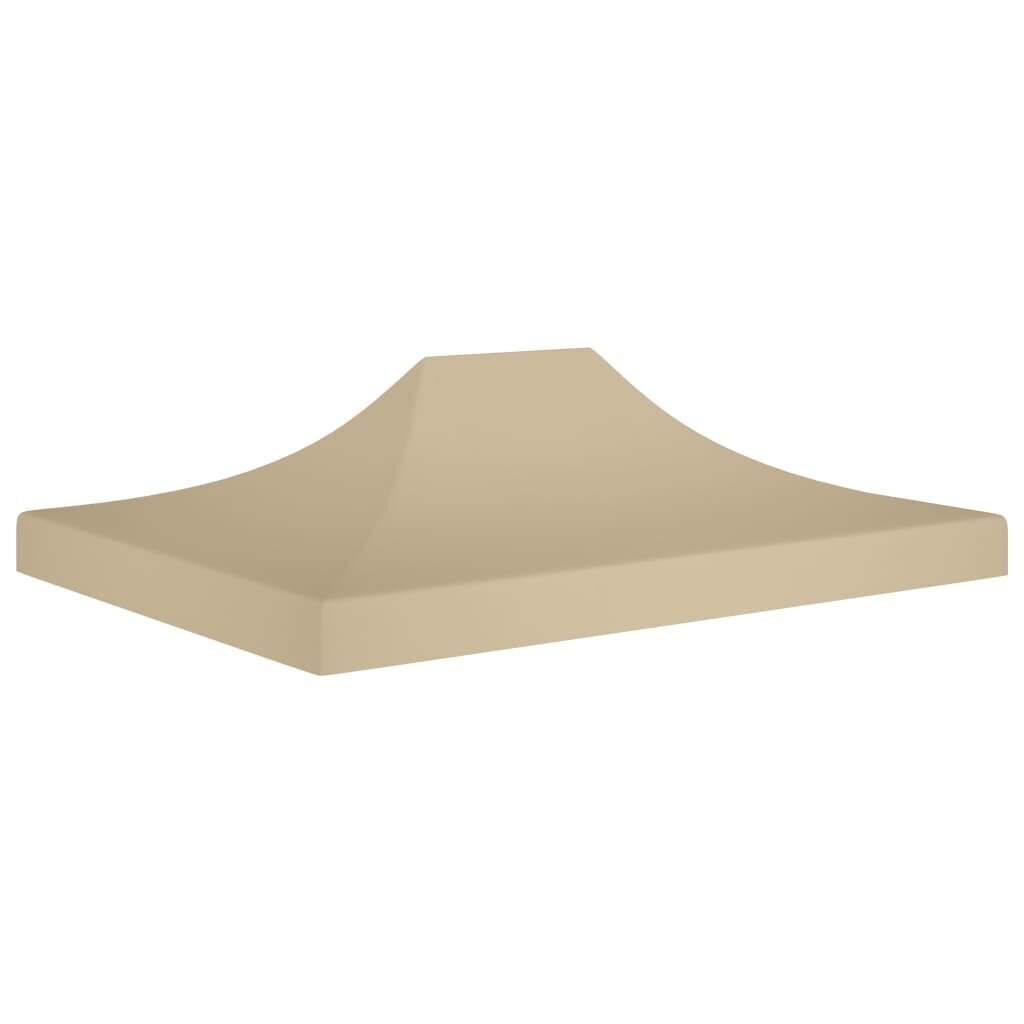 vidaXL Juhlateltan katto 4x3 m beige 270 g/m² hinta ja tiedot | Puutarhapaviljongit | hobbyhall.fi