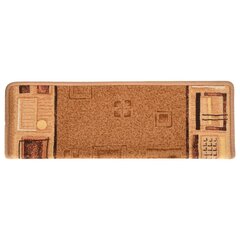 vidaXL Itsekiinnittyvät rappumatot, 15 kpl, beige, 65x25cm hinta ja tiedot | Isot matot | hobbyhall.fi