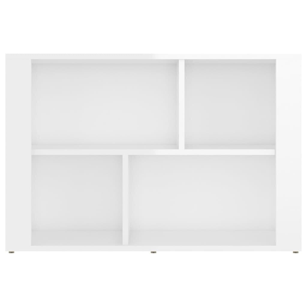 vidaXL Senkki korkeakiilto valkoinen 80x30x54 cm tekninen puu hinta ja tiedot | Olohuoneen kaapit ja lipastot | hobbyhall.fi