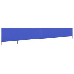 vidaXL Tuulensuojakangas 6 paneelilla 800x120 cm taivaansininen hinta ja tiedot | Aurinkovarjot ja markiisit | hobbyhall.fi