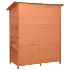 vidaXL Puutarhan työkaluvaja 136x75x160 cm täysi kuusi hinta ja tiedot | Työkalupakit ja muu työkalujen säilytys | hobbyhall.fi