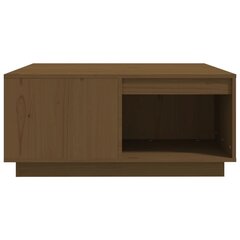 vidaXL Sohvapöytä hunajanruskea 80x81x36,5 cm täysmänty hinta ja tiedot | Sohvapöydät | hobbyhall.fi