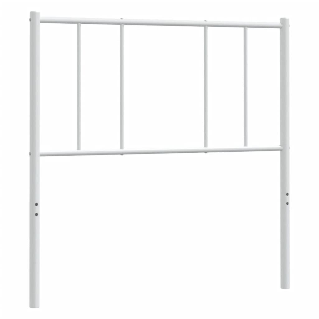 vidaXL Metallinen sängynpääty valkoinen 90 cm hinta ja tiedot | Sängyt | hobbyhall.fi