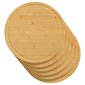 vidaXL Leikkuulaudat 6 kpl Ø40x1,5 cm bambu hinta ja tiedot | Leikkuulaudat | hobbyhall.fi