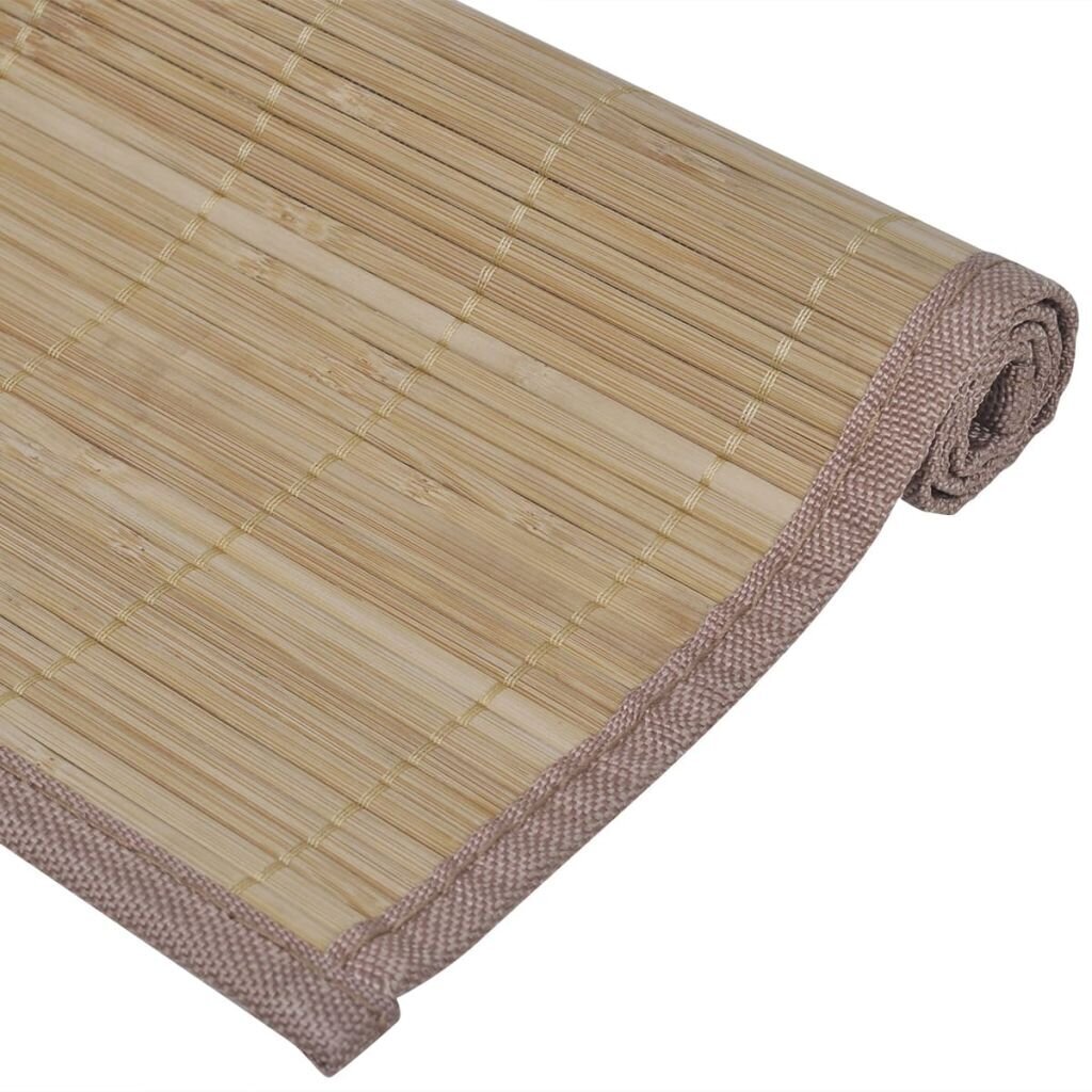 Bambu Tabletti 6 kpl 30 x 45 cm Ruskea hinta ja tiedot | Pöytäliinat, tabletit ja lautasliinat | hobbyhall.fi