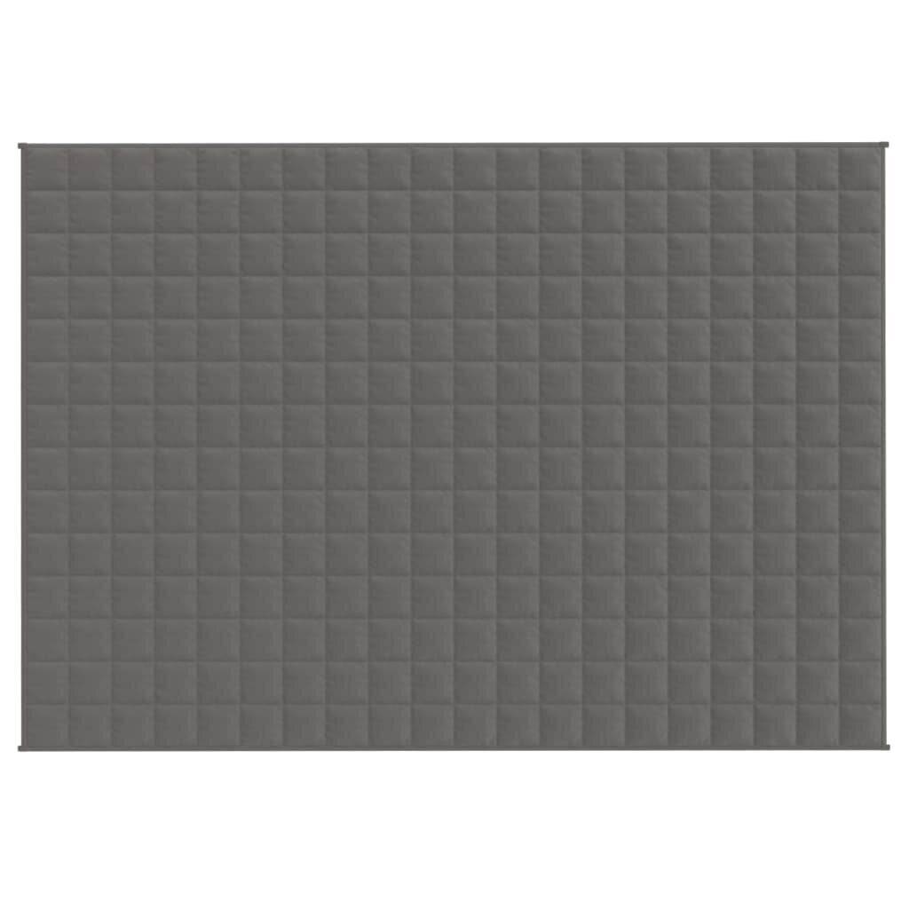 vidaXL Painopeitto harmaa 140x200 cm 6 kg kangas hinta ja tiedot | Peitot | hobbyhall.fi