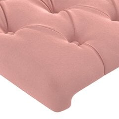 Sängynpäädy LEDillä, pinkki, 103x16x118/128cm hinta ja tiedot | Sängyt | hobbyhall.fi