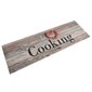 vidaXL Keittiön pestävä lattiamatto Cooking harmaa 60x180 cm sametti hinta ja tiedot | Pöytäliinat, tabletit ja lautasliinat | hobbyhall.fi